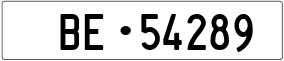 Trailer License Plate